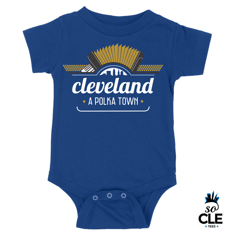 Polka Town Baby (Blue)