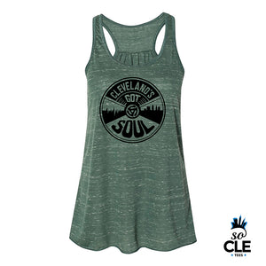 Cleveland's Got Soul Ladies Tank Top (Green)